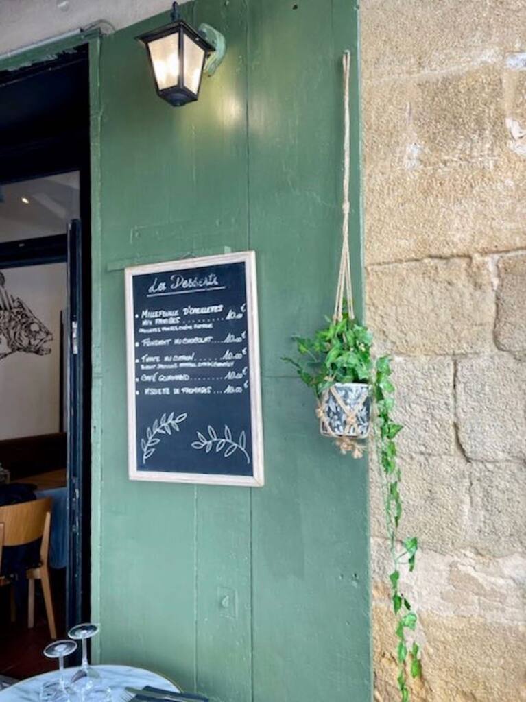 Le Contrepoint, bistrot restaurant in Aix, city guide love spots (the menu)