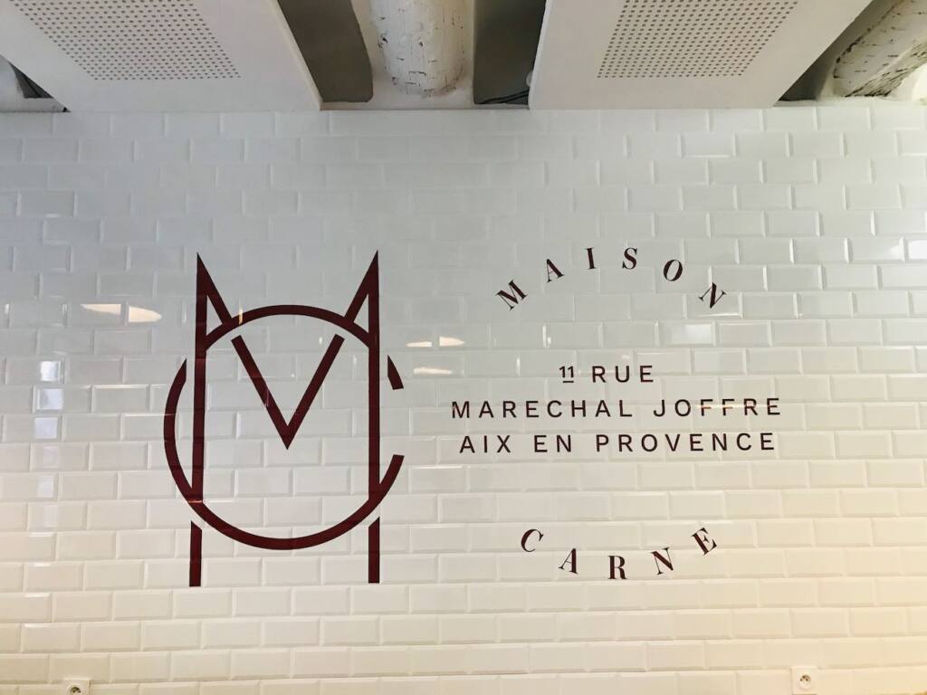 Maison Carne : restaurant de viandes à Aix-en-Provence (enseigne)