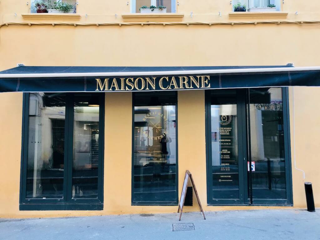 Maison Carne, meat restaurant, Aix-en-Provence, city guide love spots (frontage)