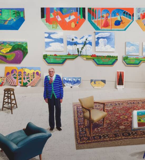 David Hockey - Collection de la tate au Musée Granet d'Aix en Provence (studio)