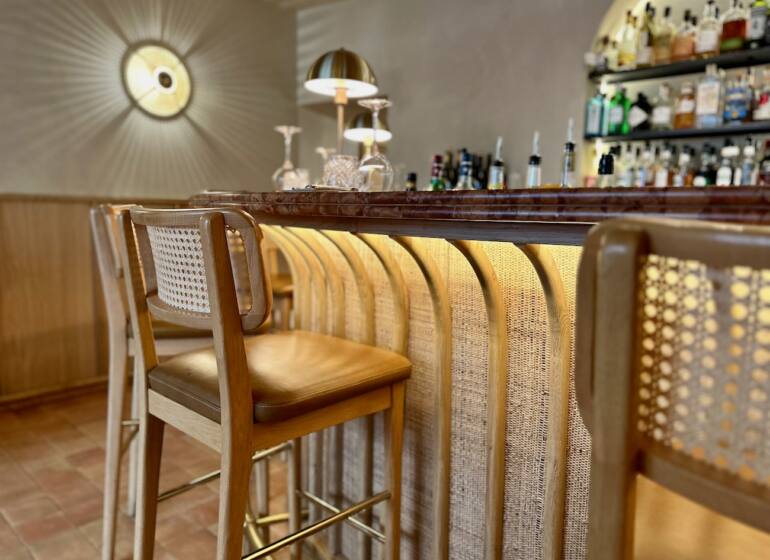 D'amour : Bar et Brasserie à Aix-en-Provence sur le Cours Mirabeau (comptoir)