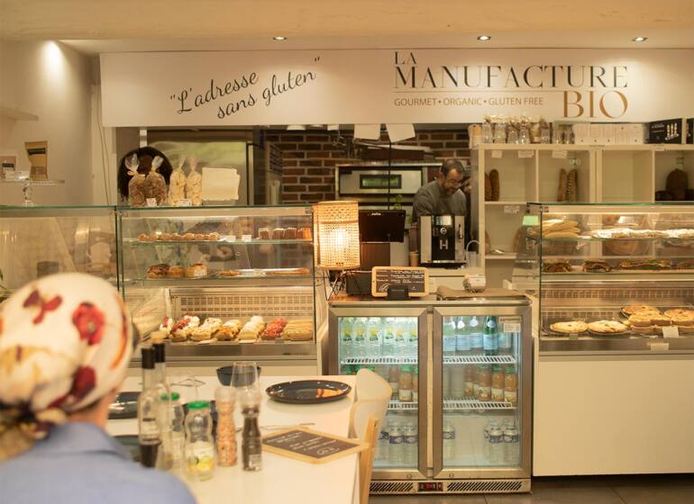 La Manufacture Bio : patisserie et boulangerie sans gluten à Aix-en-Provence (comptoir)