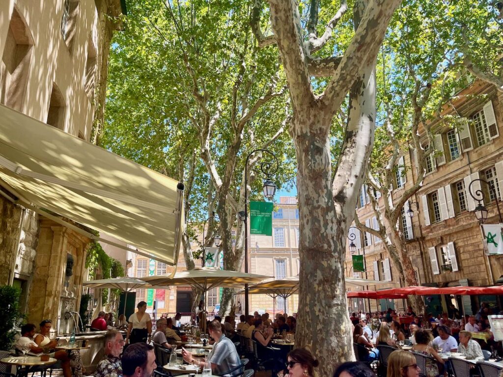 L'Archevêché est une brasserie à Aix-en-Provence qui propose une cuisine française aux accents provençaux sur une terrasse ombragée, à deux pas du théâtre de l'Archevêché. (place de l'archevêché)