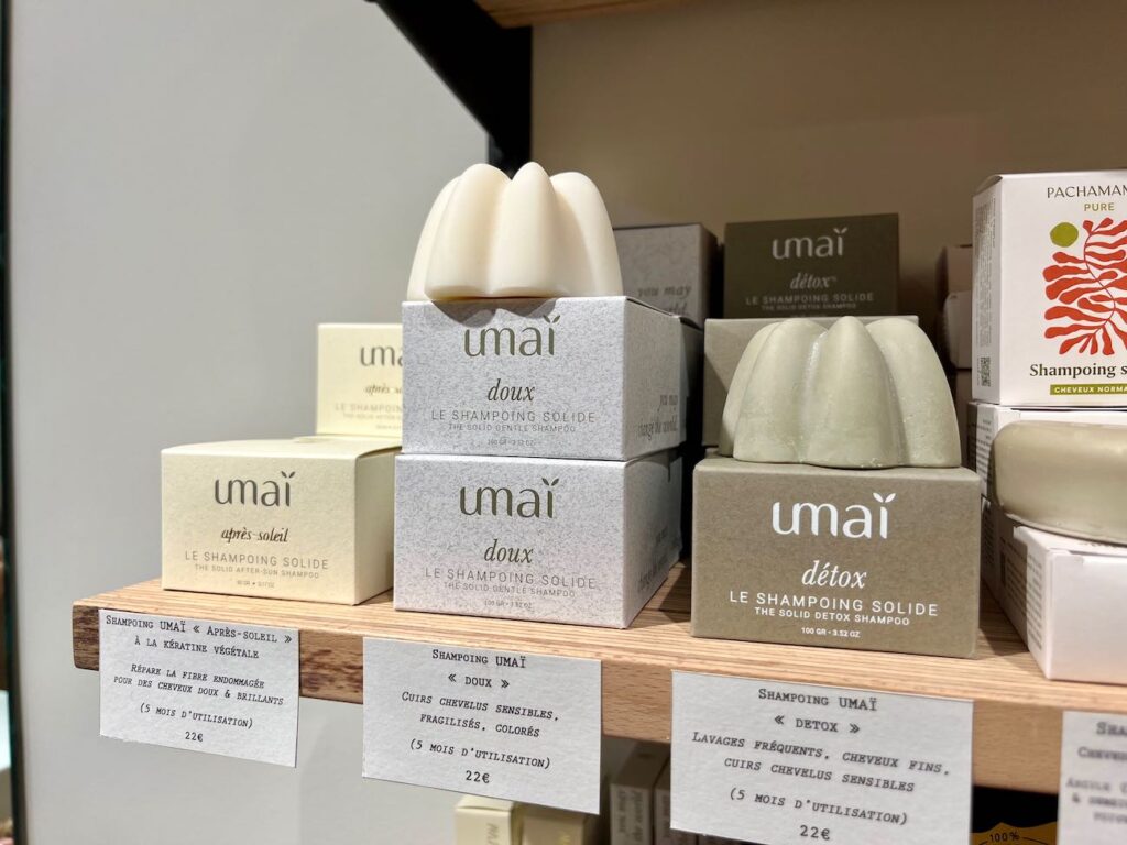 Okjö est une boutique écoresponsable et zéro déchet située à Aix-en-Provence avec une sélection de produits écologiques et éthiques pour une transition écologique efficace. (umai shampoing solide)