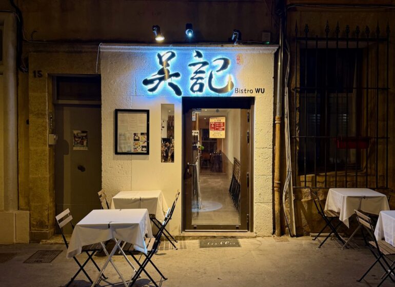Bistro Wu à Aix-en-Provence propose une expérience gastronomique unique, alliant raffinement chinois et produits de saison. (devanture)