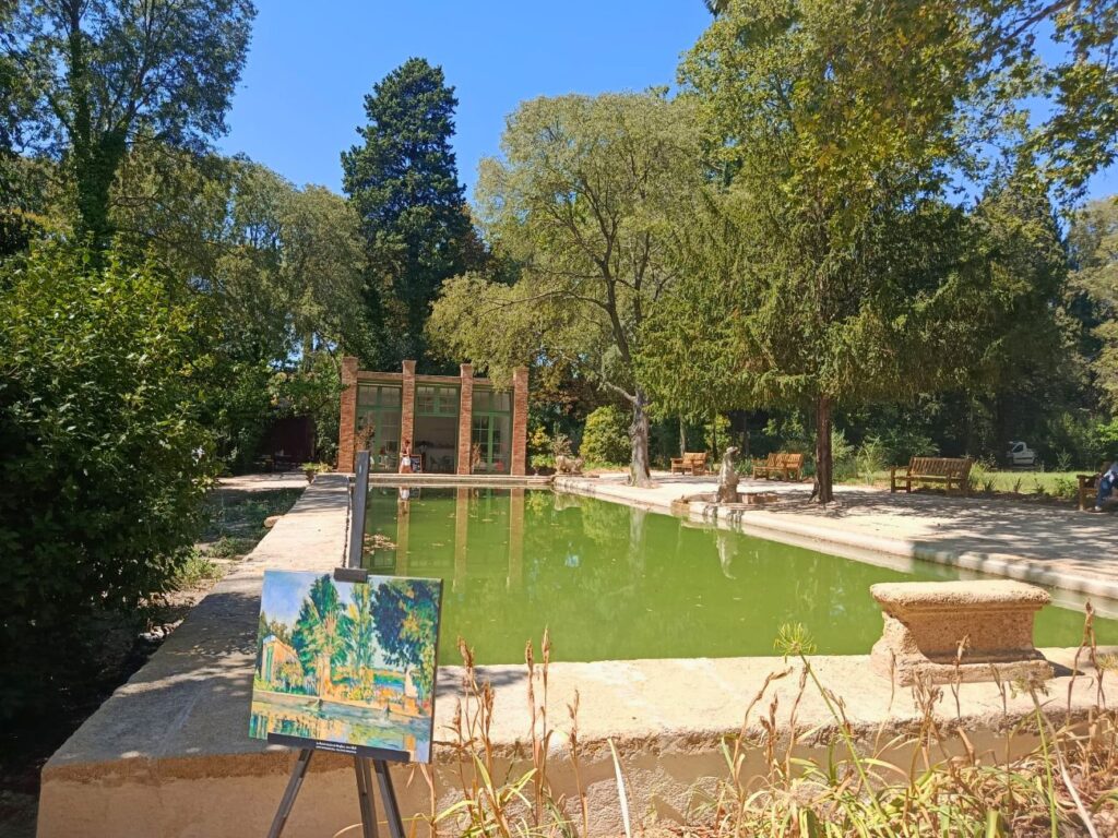 Restaurant saisonnier à Aix-en-Provence, l’Orangerie de Cézanne propose une cuisine ultra fraîche dans le cadre enchanteur de la Bastide du Jas de Bouffan (vue)